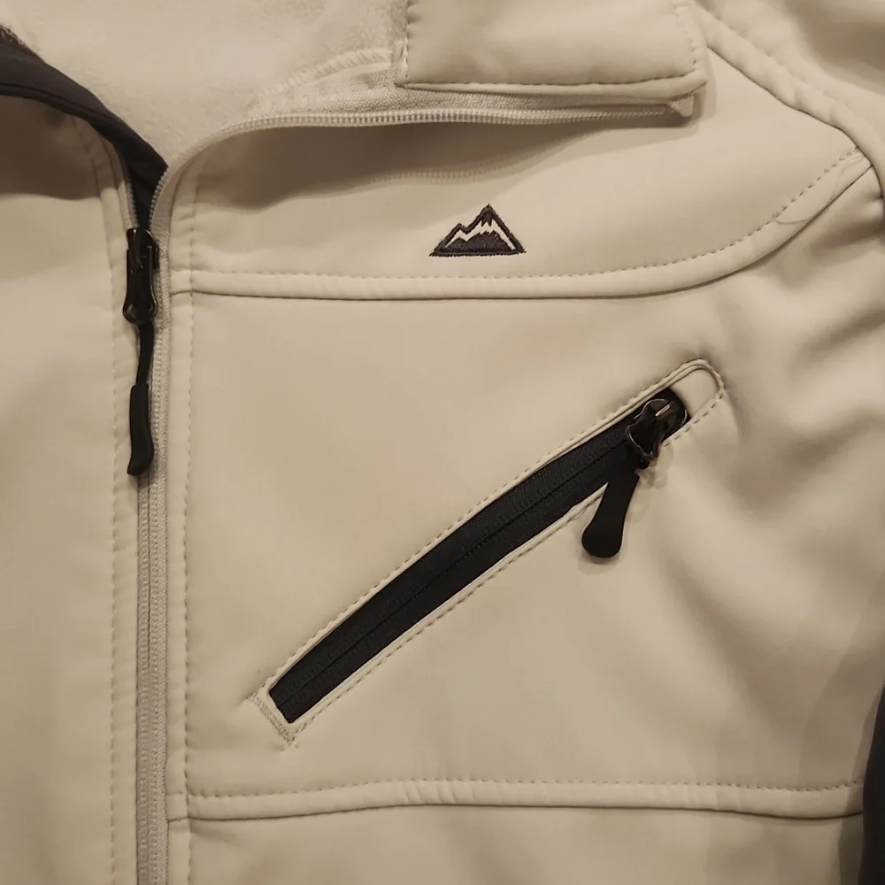 Minus Zero Men's Jacket Size L Color White/Dark Gray
